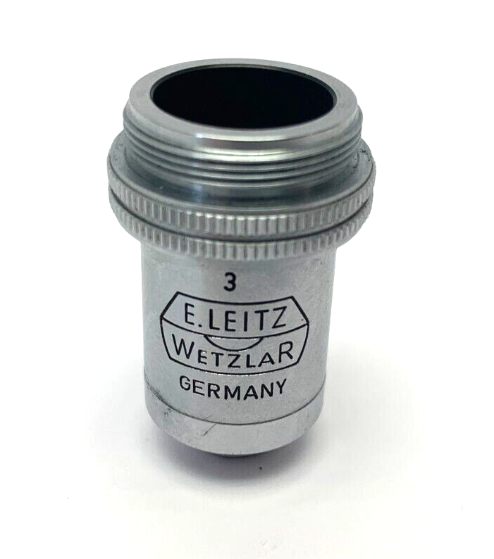 E. Leitz Wetzlar 3 170/- C10:1 A0.25 10x Microscope Objective Lens