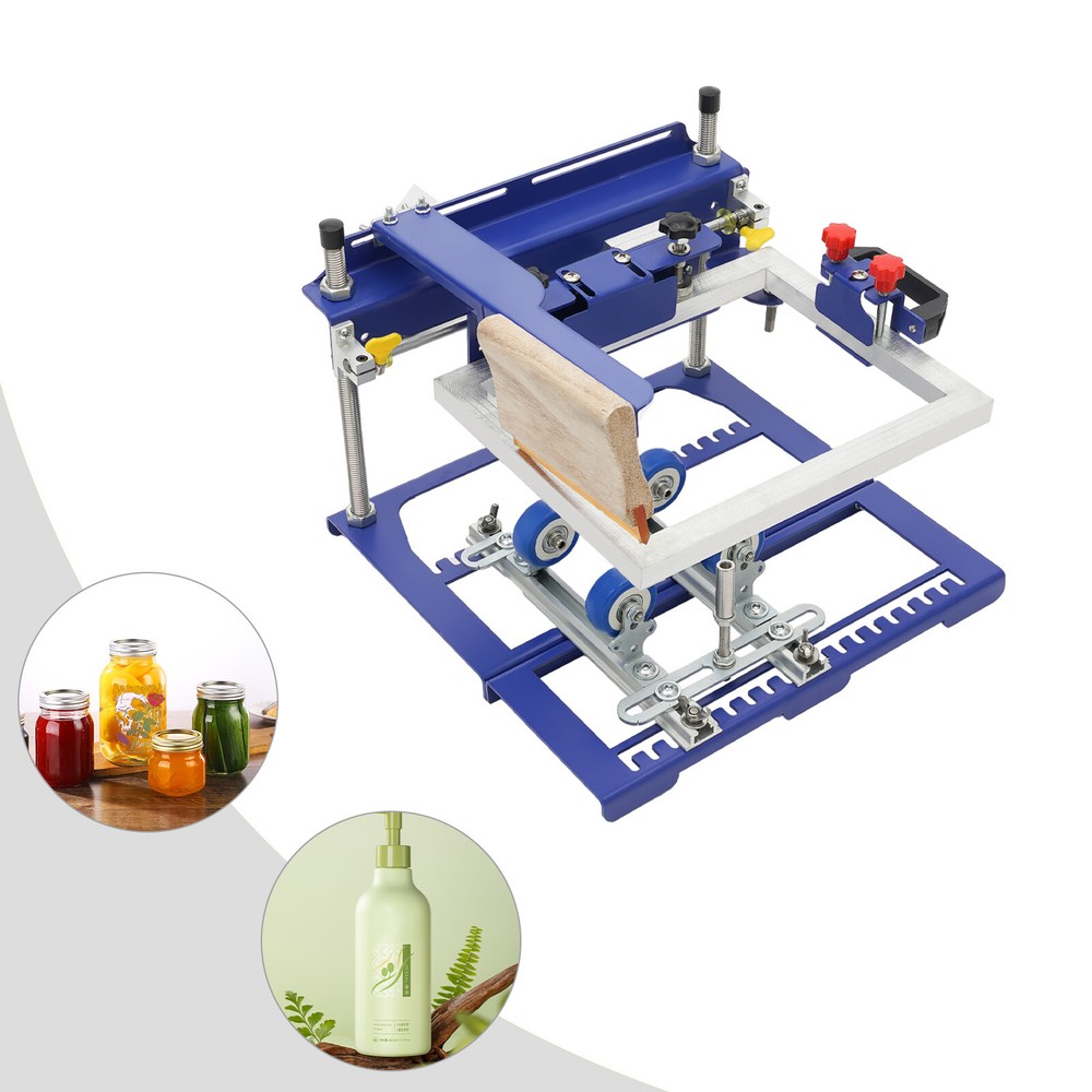 Curved Screen Printing Machine Manual Cylinder Press Printer Kit 170mm Diameter