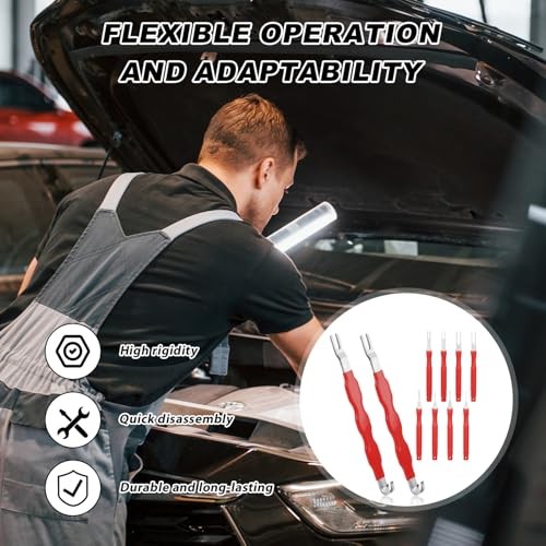 2pcs Automotive Electrical Connector Separator Tools & 8pcs Terminal Removal