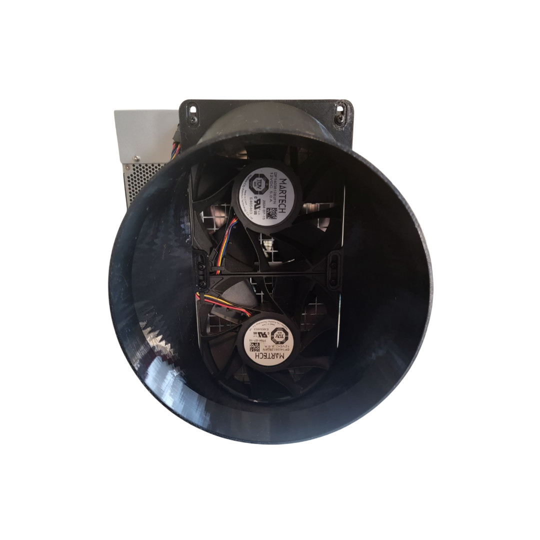 AltairTech.io Antminer 140mm to 8" Exhaust Shroud for S21 Pro, S21+ and S21 XP