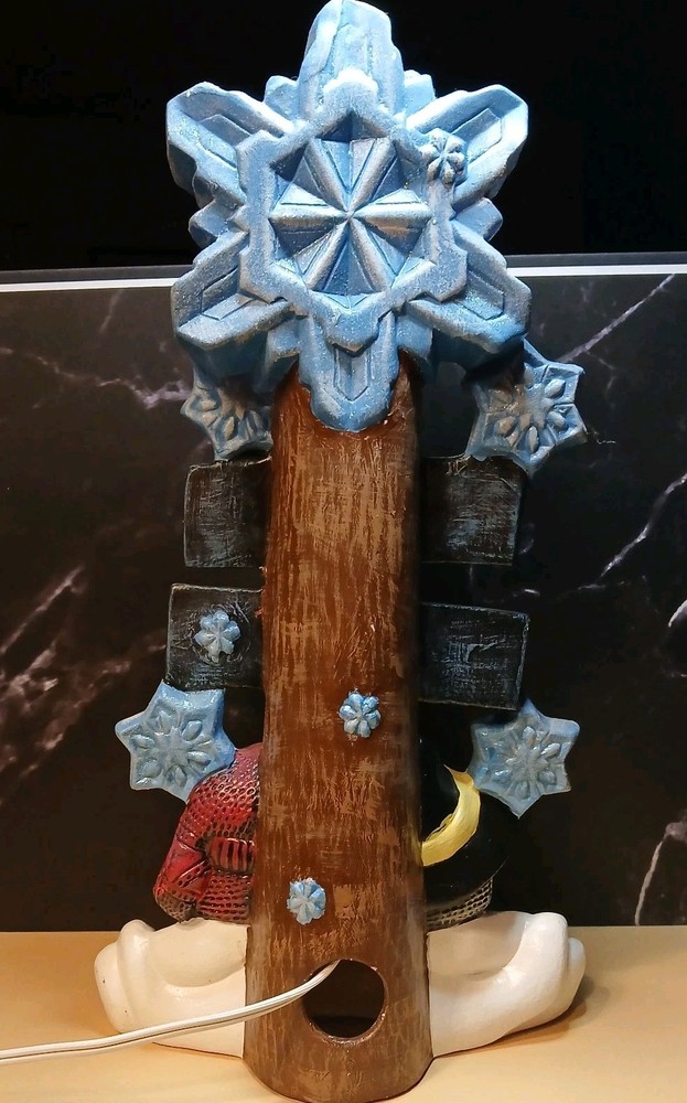 Cold Nose Warm Heart Lighted ceramic Christmas Stack.