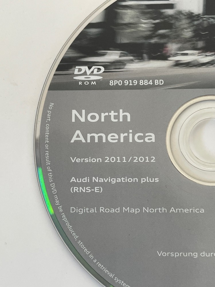 2005 06 07 08 AUDI A3 A4 RS4 S4 NAVIGATION PLUS RNS-E DVD VERSION 2011/2012 OEM
