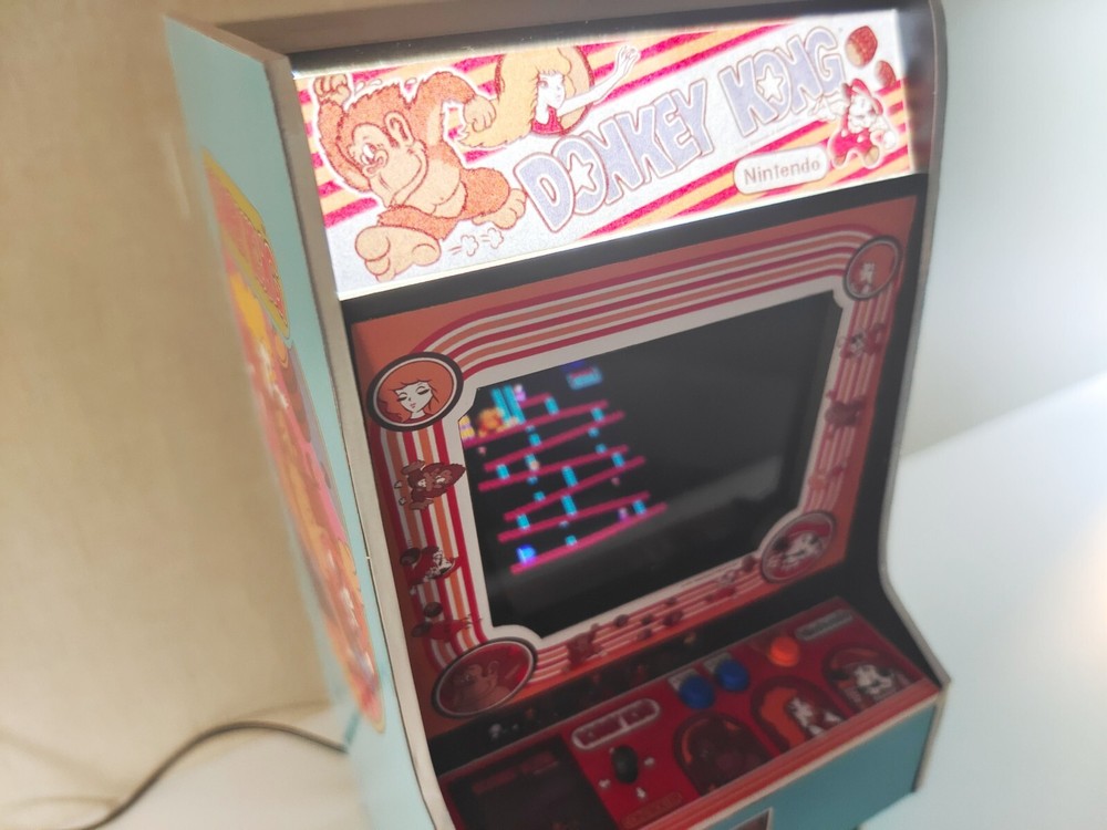 Donkey Kong trilogy 1/6 scale mini working arcade cabinet.