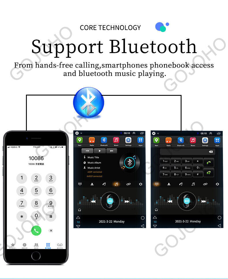 64GB Tesla style For Chevrolet Malibu Radio 2012 Car Stereo Android appleCarplay