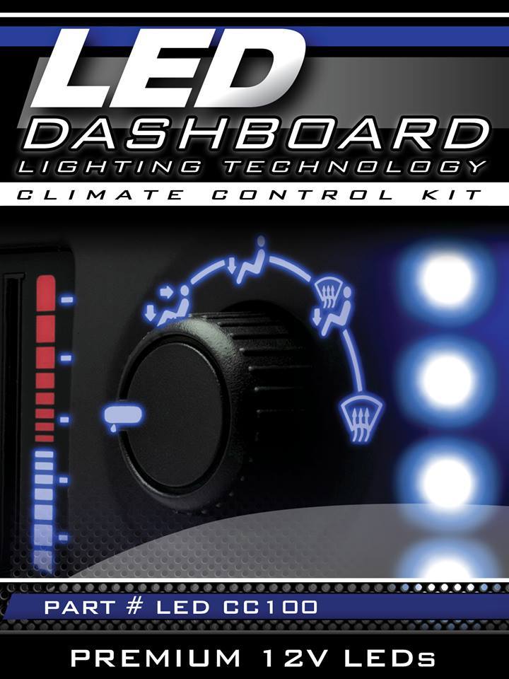 Climate Control Bulb to White LED Upgrade Kit DIY 03-06 GM Silverado Tahoe New