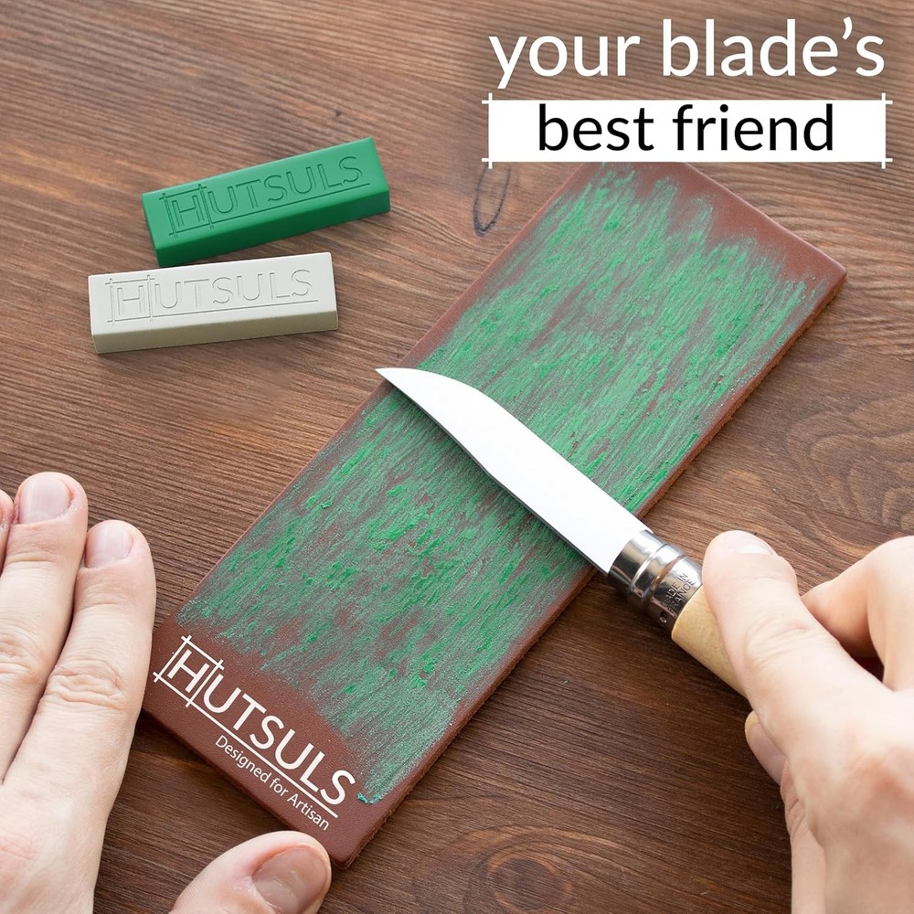 Hutsuls Knife Stropping Leather for Sharpening - Get Razor-Sharp Edges with Leat