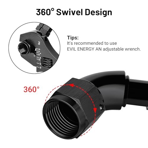 Push Lock Fitting One Piece Full Flow Hose End 10AN 60 Degree