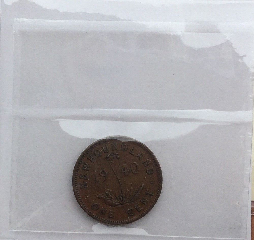 Newfoundland 1940 Reengraved Date Small Cent Mint Error EXF