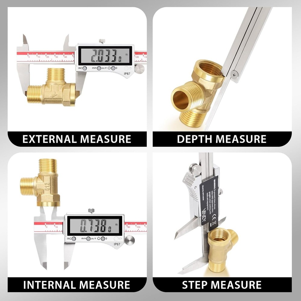Professional Grade Digital Caliper 0-6 Inch - Incremental Mode & LCD Screen
