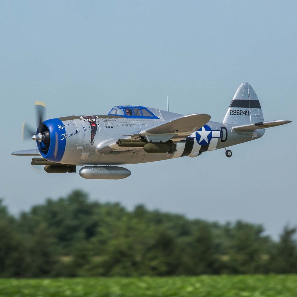 E-flite P-47 Razorback 1.2m BNF Basic- EFL08450 Airplanes B&F Electric