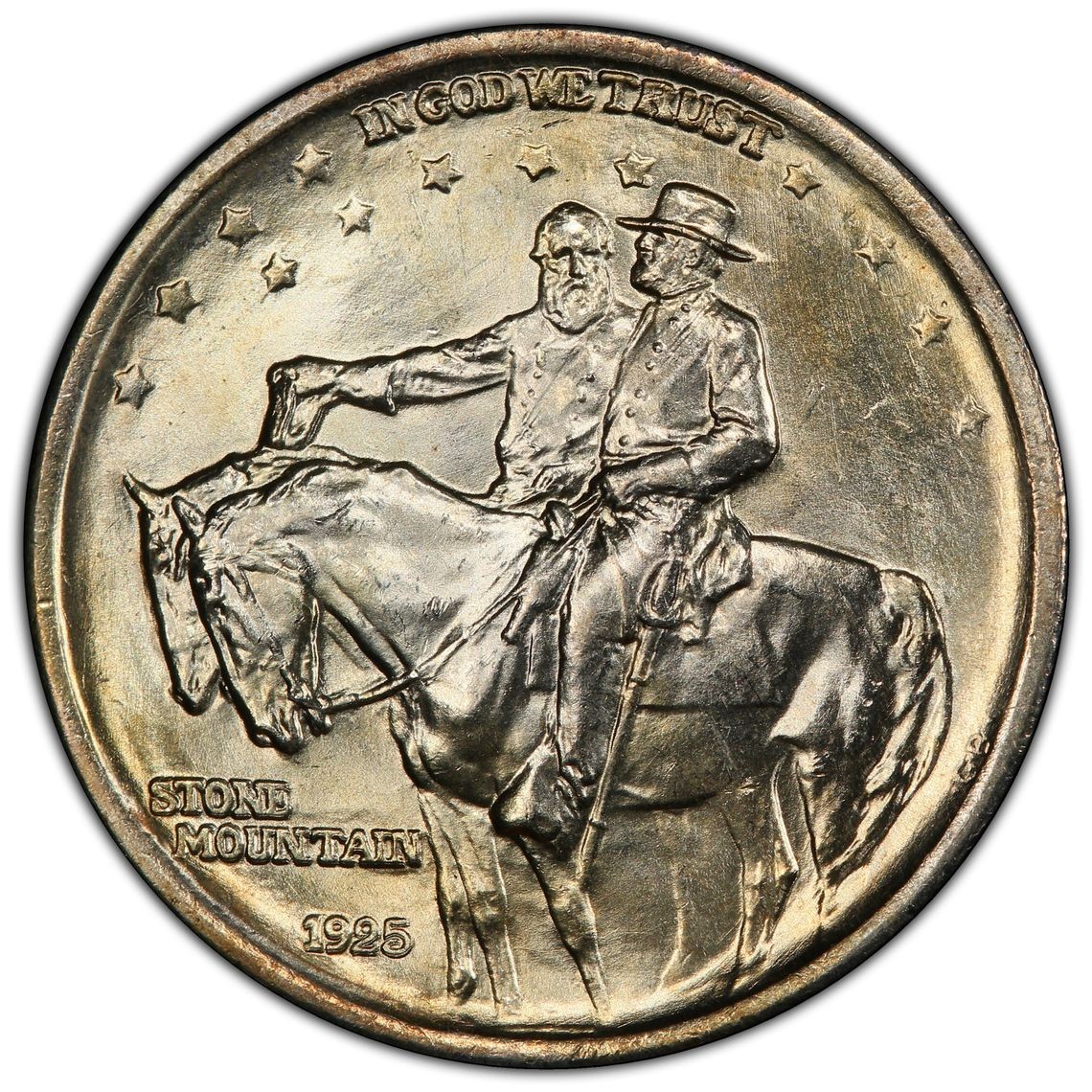 1925-S PCGS MS65 DDO FS-101 (001) Stone Mountain Classic Commem Half-Gold Shield
