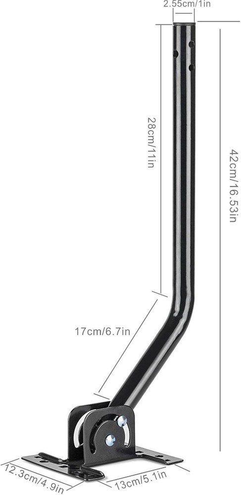 Adjustable Antenna Mounting Pole for Attic or Outdoor Use – Universal Mount Brac