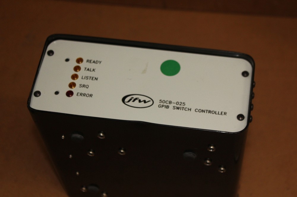 JFW 50CB-025 GPIB Switch controller CONTROL BOX w/4 ELECTRO-MECHANICAL switches