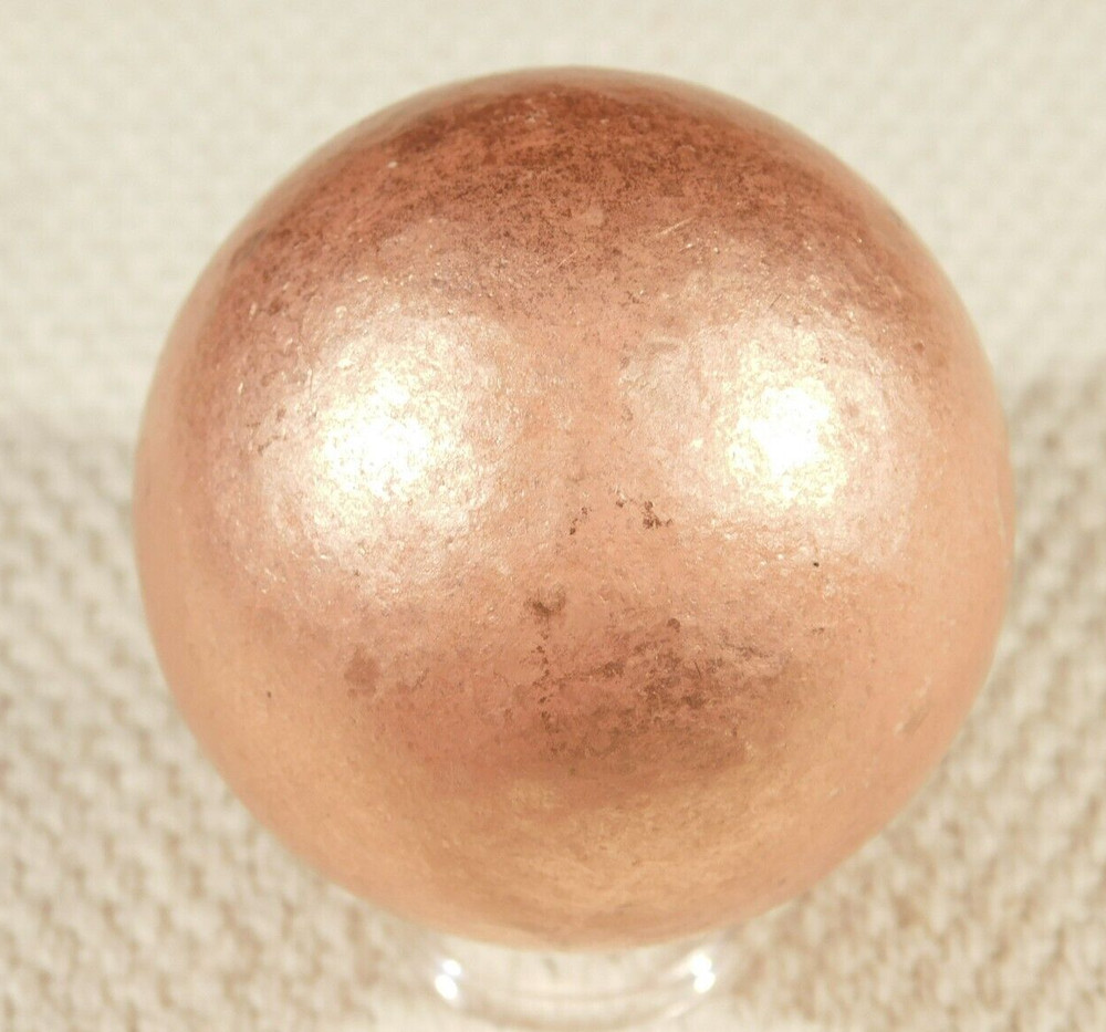 BIG! Super Heavy Solid COPPER SPHERE From Michigan 589gr
