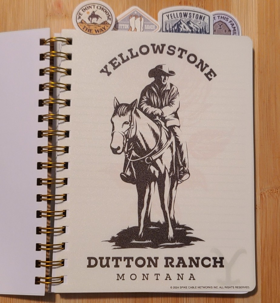 Yellowstone Beth Dutton Spiral Journal Notebook - NEW