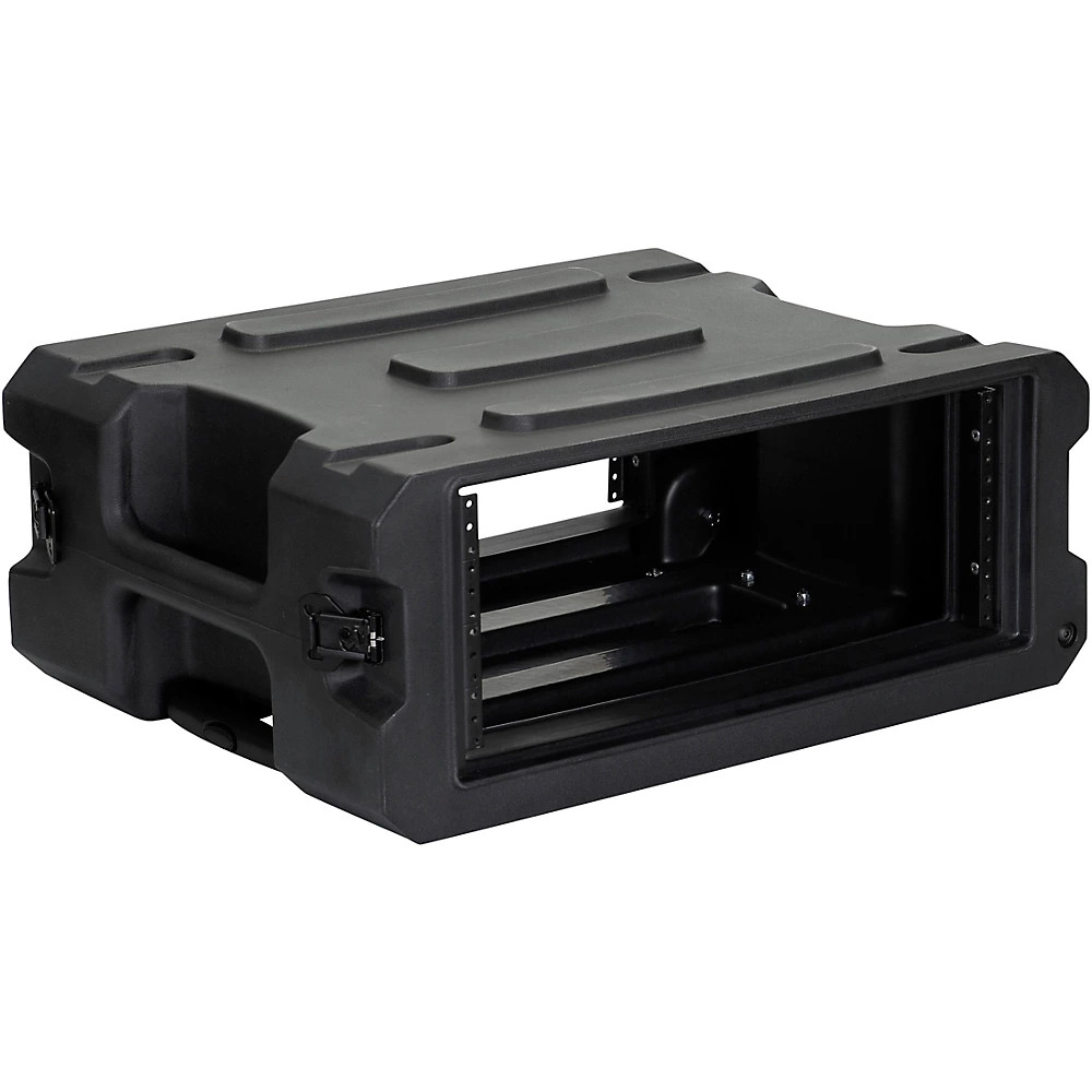 Gator G-Pro Roto Mold Rolling Rack Case Black 4 Space