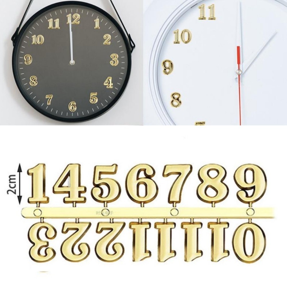 Accessories ​Clock Numerals Wall Clock Beautify Decoration Easy To Use