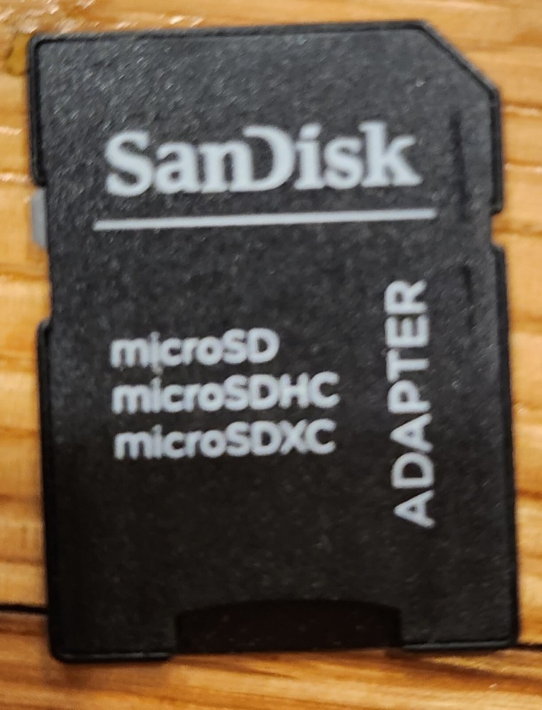 Sandisk microSD/microSDHC/microSDXC adapter (dated 10-08-2018)
