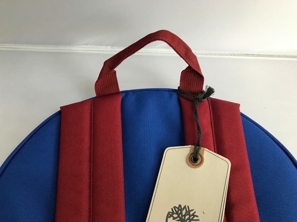 TIMBERLAND Backpack TB0A1CSE -454 Royal / Burgundy Basic Logo Backpack NWT