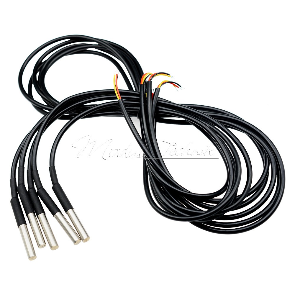1PC DS18B20 Temperature Sensor Temperature Probe Stainless Waterproof 1M US
