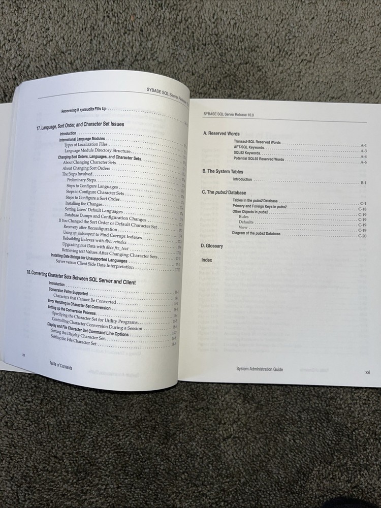 Vintage Sybase SQL Server System Administration Guide 1994, before SAP merge.