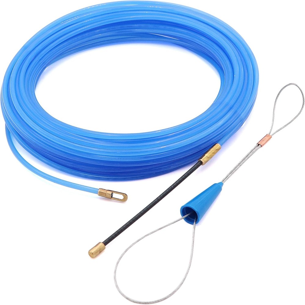 65 Feet Fish Tape Wire Puller Through Wall, Electrical Pull 65