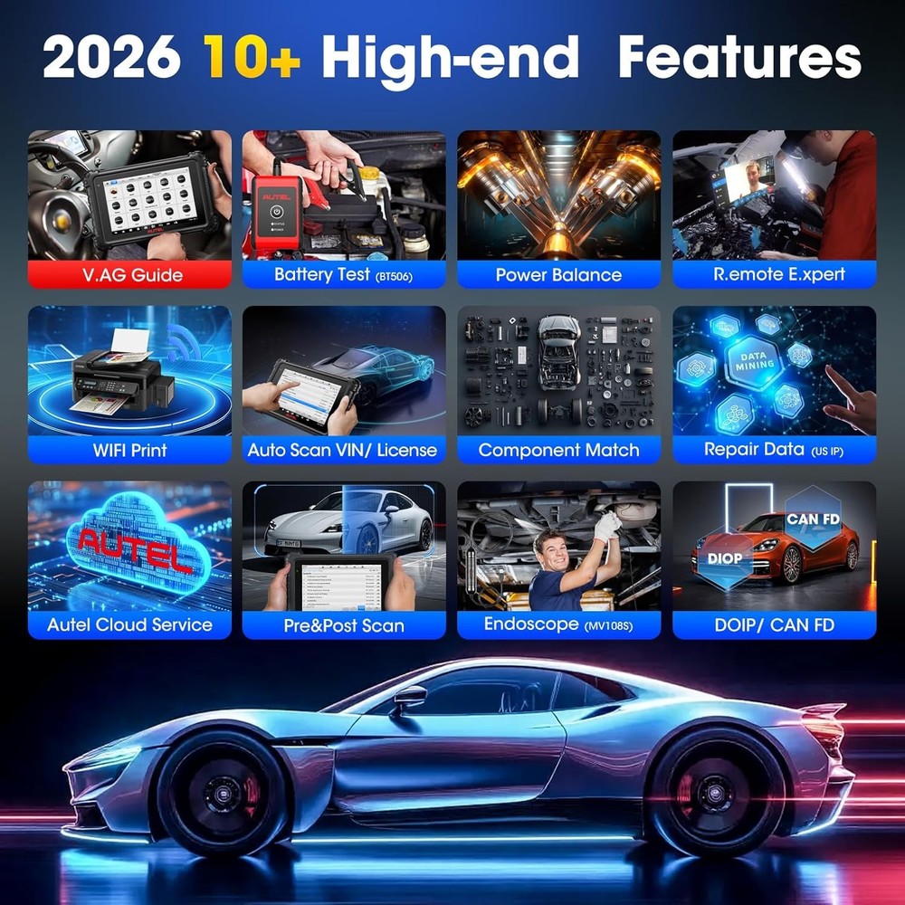 2026 Newest Autel MaxiSYS MS906 Pro Coding Full System Diagnostic Scanner Tool