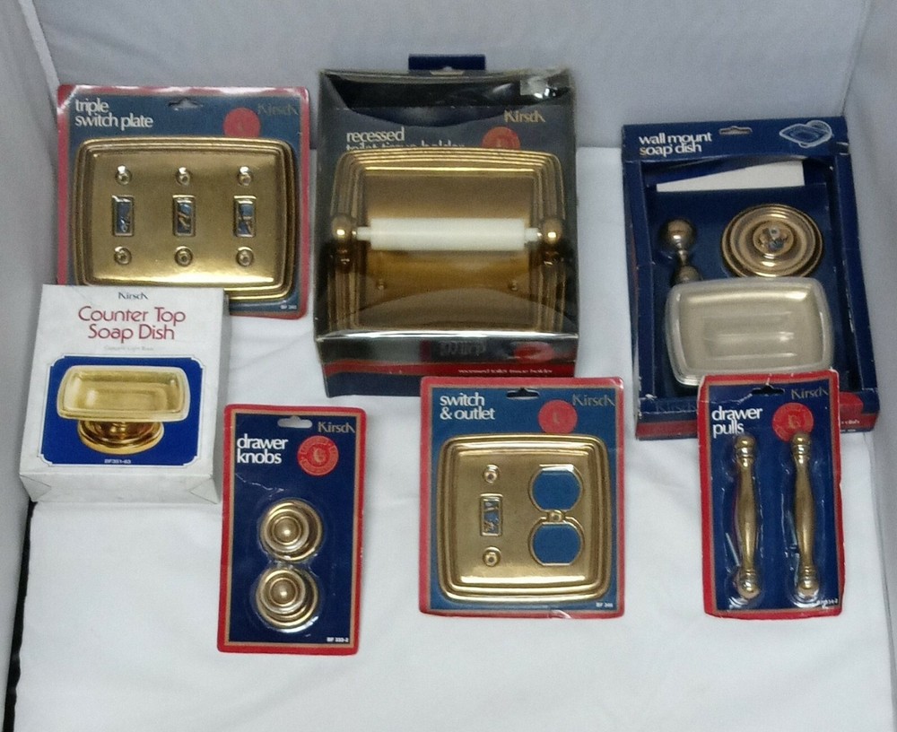 Vintage Kirsch Concord Round Drawer Knobs