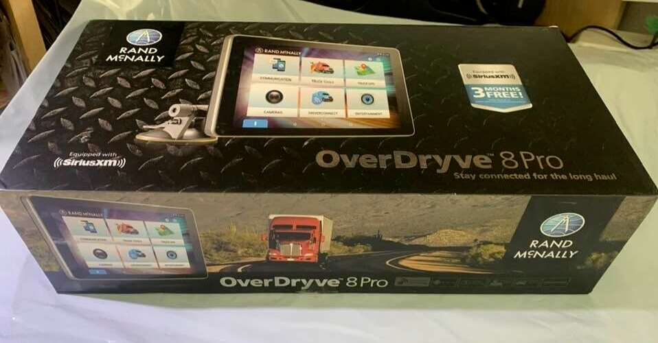 Rand McNally OverDryve 8 OD8 Pro GPS Tablet 1year Screen Warranty