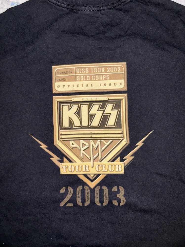 KISS Army Access Ticket Club T-shirt 2003 XXL