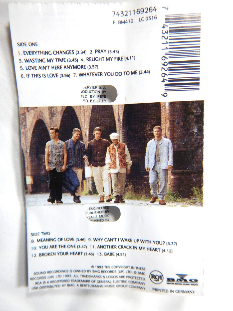 TAKE THAT - EVERYTHING CHANGES - CASSETTE