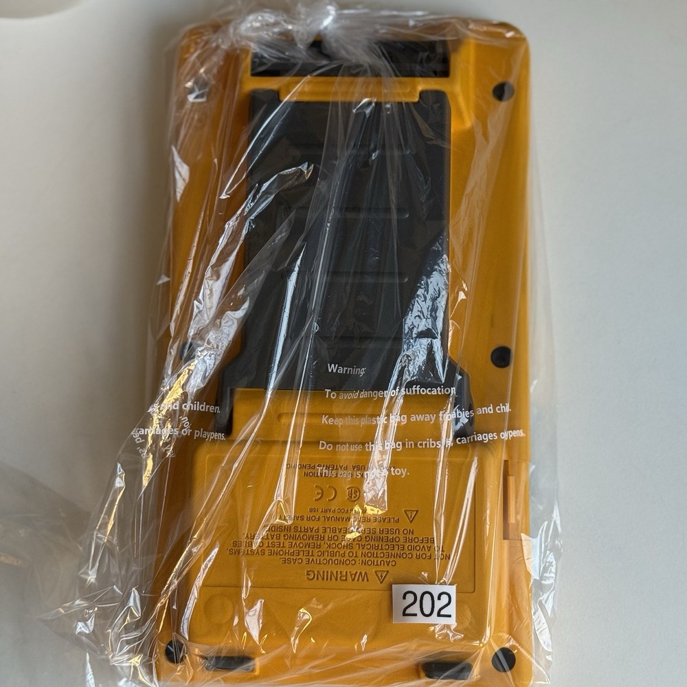 Fluke DSP-4000 Cable Analyzer Rear Housing Back Case Shell Yellow Replacement