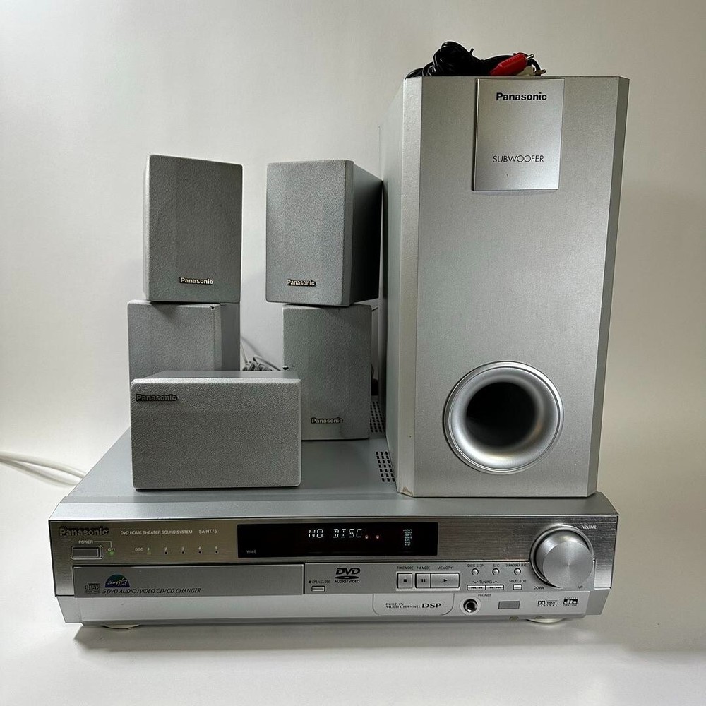 Panasonic SA-HT75 Wired Home Theater System Complete Setup TESTED WORKING