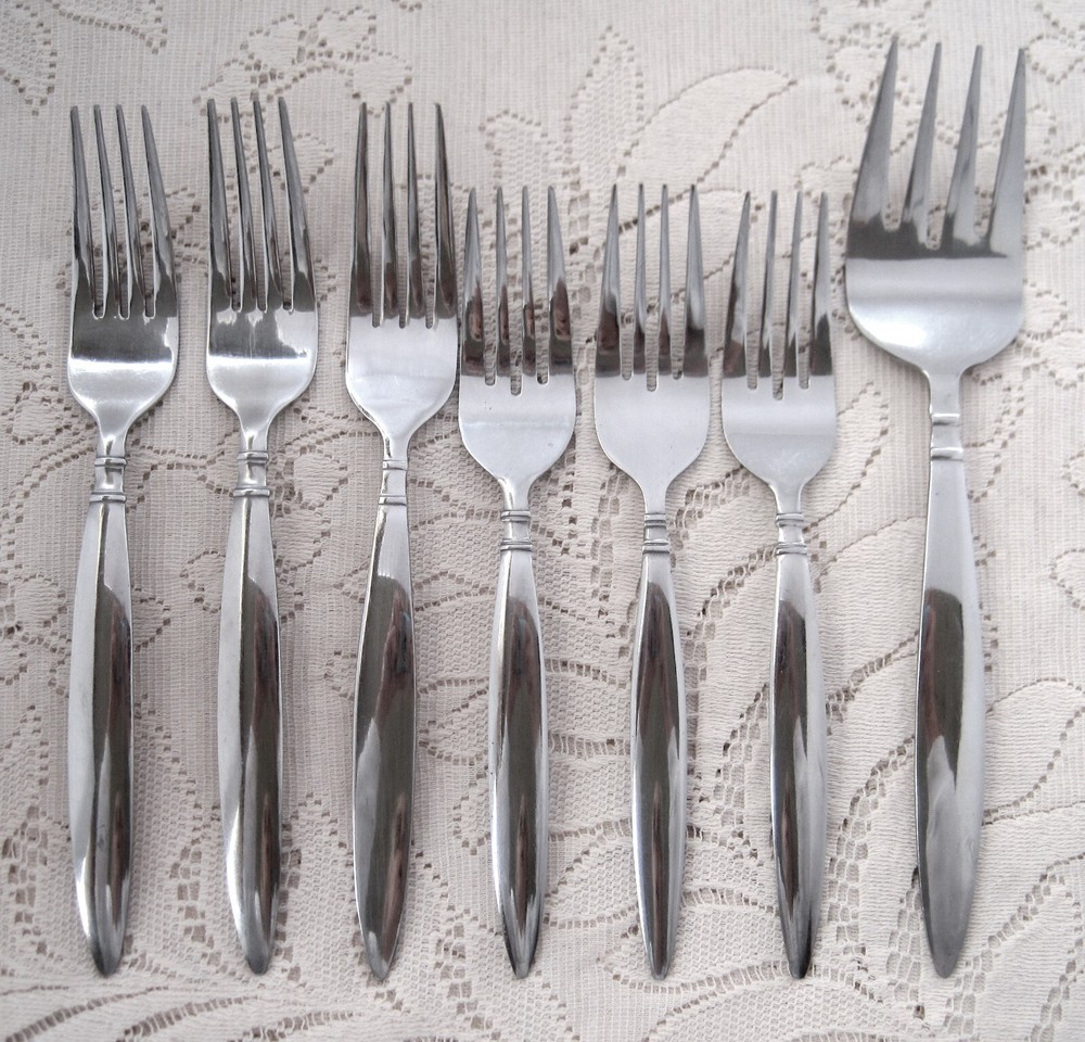 FARBERWARE Stainless Silverware Lot DINER 11 Pieces
