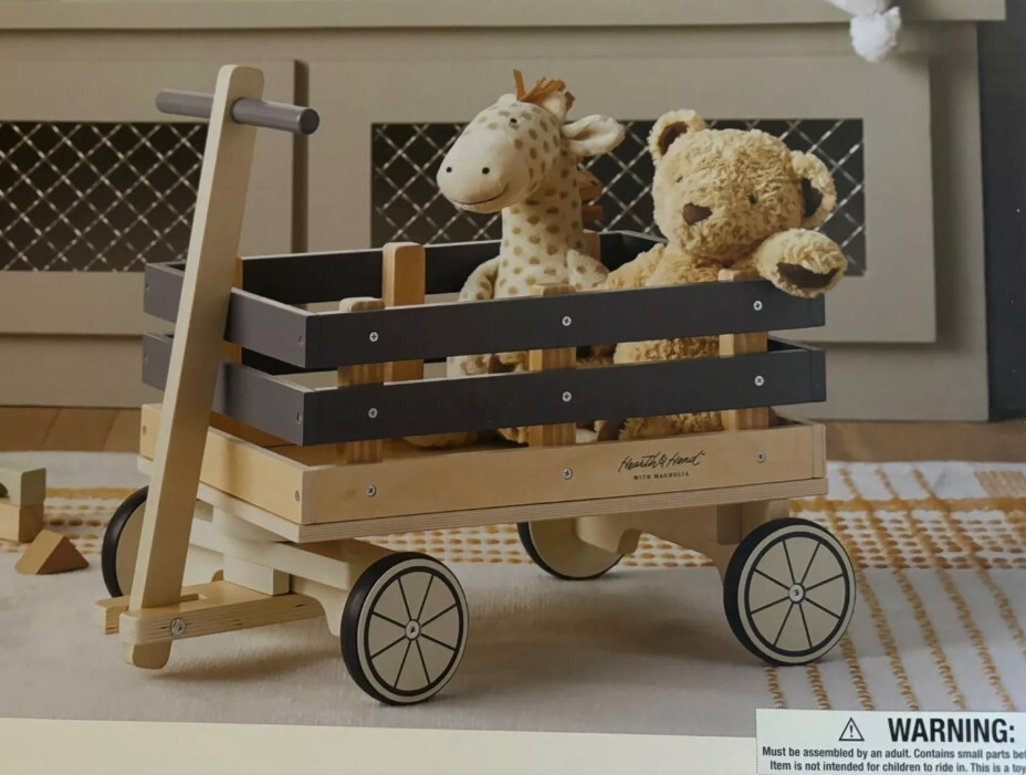 Toy Wagon Wooden by Hearth & Hand with Magnolia New