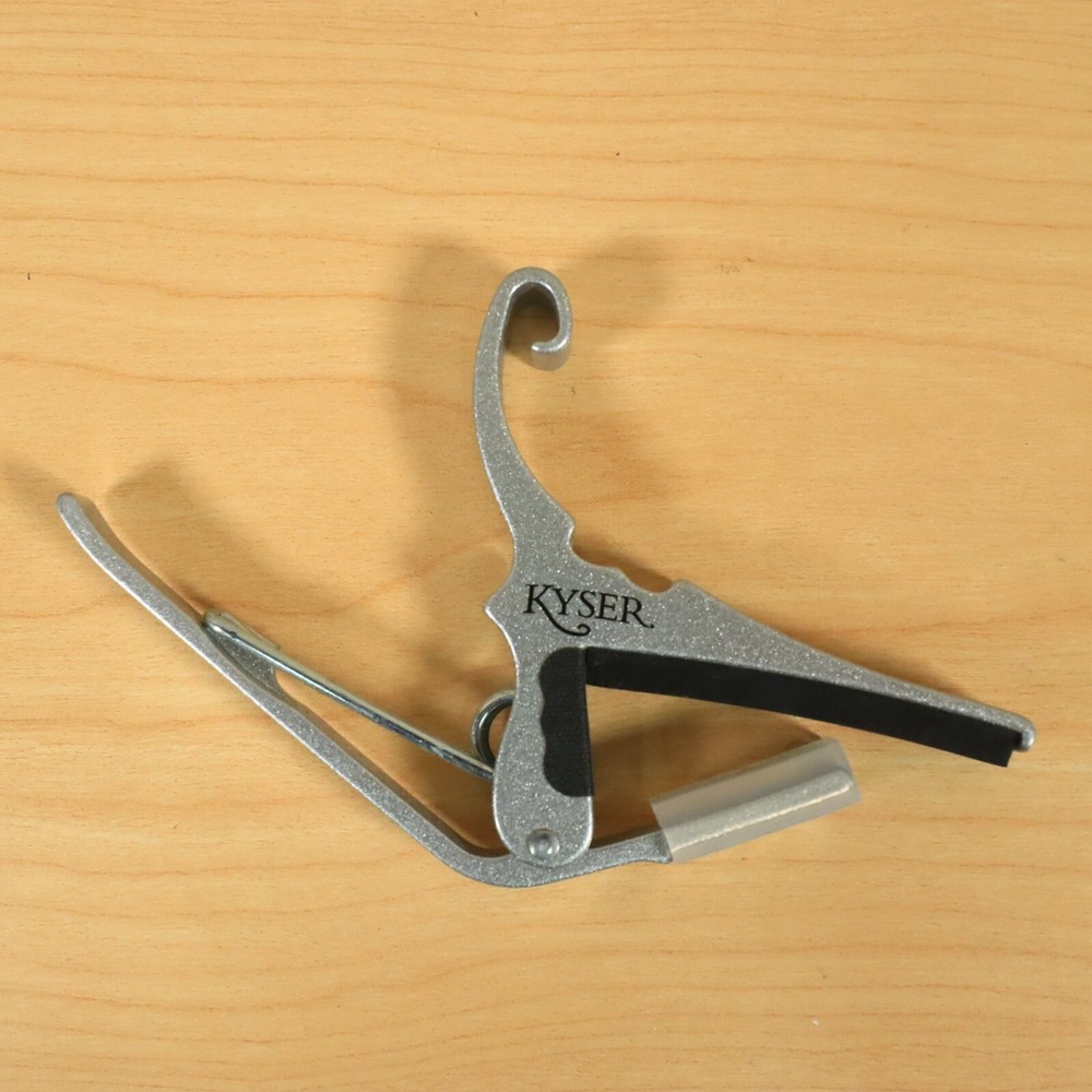 Kyser Quick-Change Capo – 6 For Acoustics String Silver Guitar