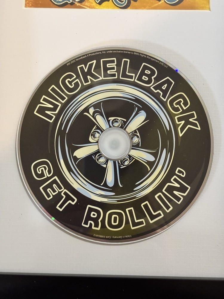 Nickelback Autographed Signed Framed CD Get Rollin' ACOA