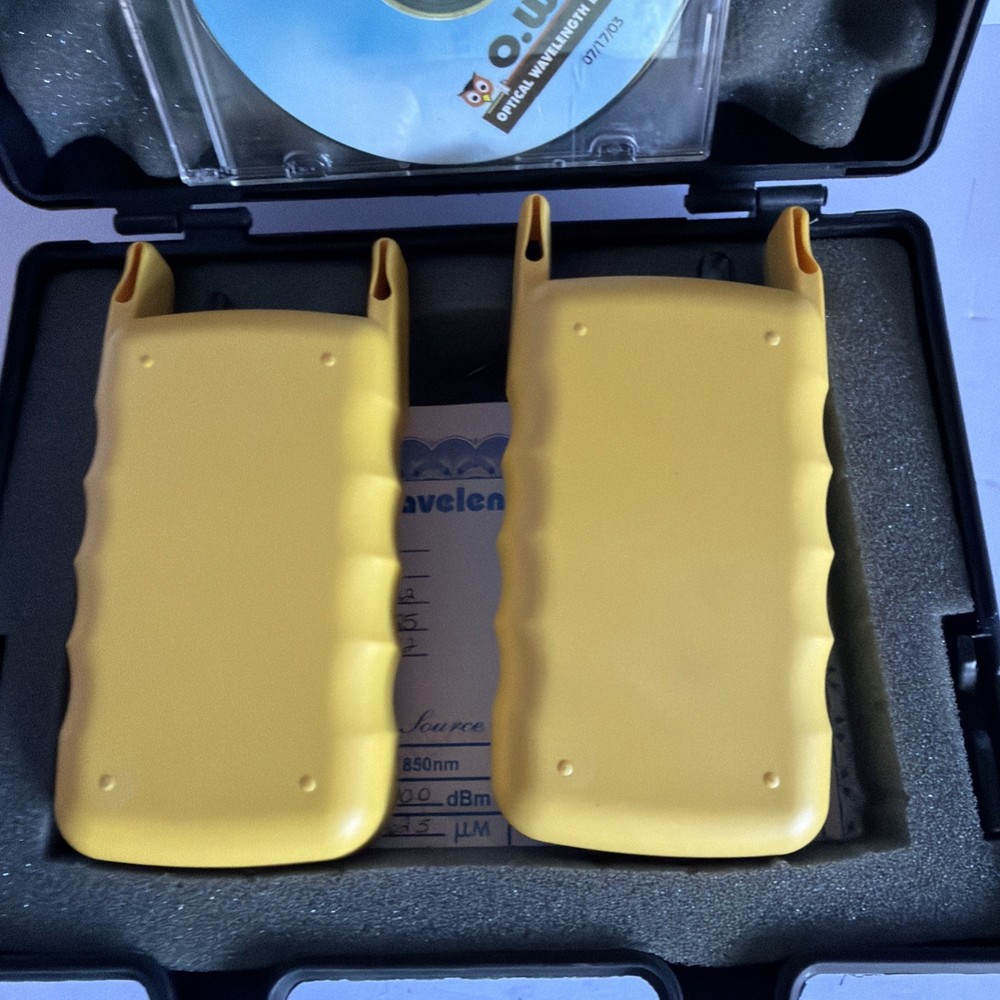 OWL Dual OWL 850 Optical Source + WaveTester Optical Power Meter in Case