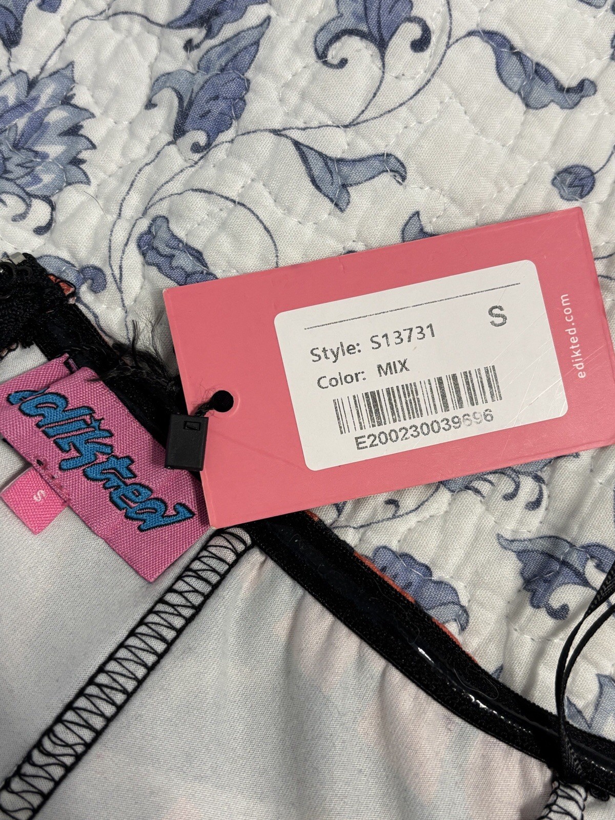 Edikted Corset Bustier Top Small NWT Y2K Structured Underwire Crop Style S13731