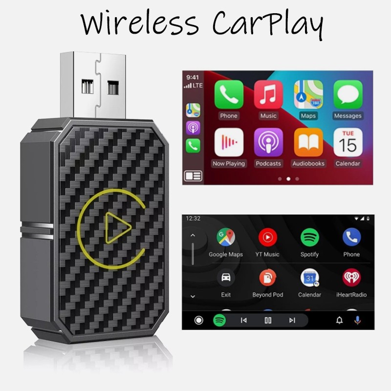 Wireless CarPlay Adapter USB Dongle For iPhone Apple Wireless Carplay Plug Play
