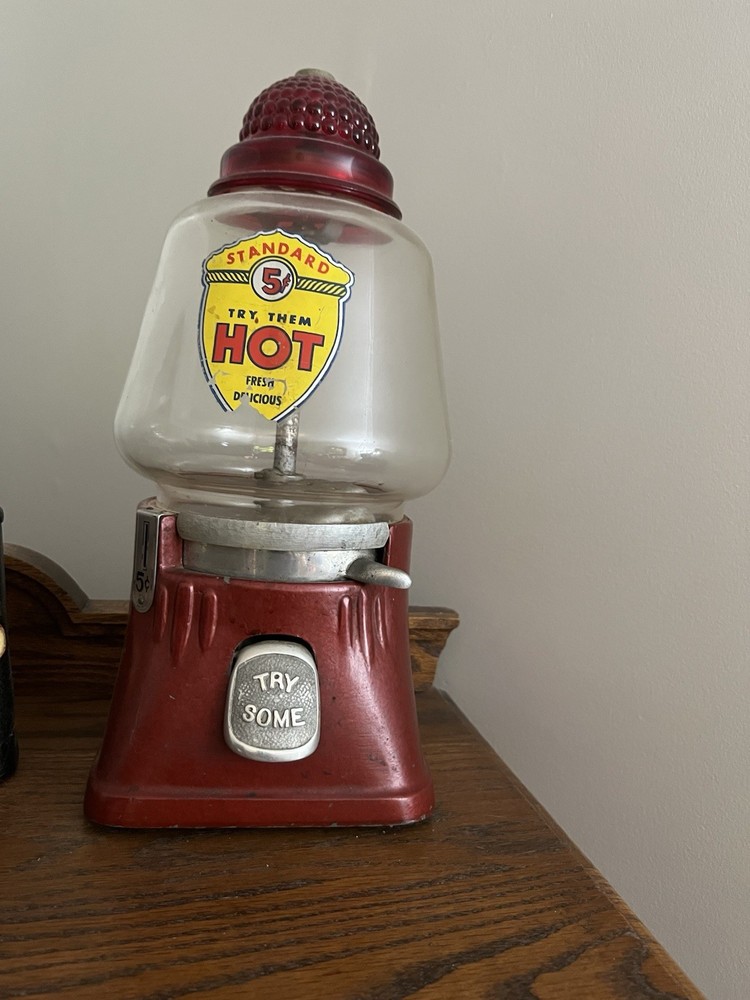 Silver King 5 Cent Vending Machine Vintage Antique!