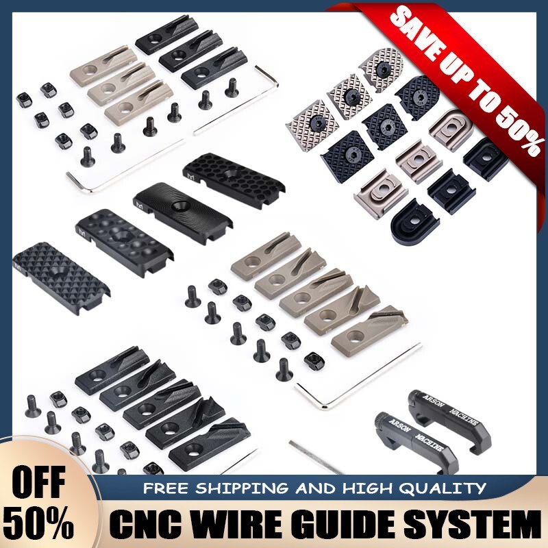 Tactical CNC Wire Guide System Cable Management Arson Machine KEYMOD M-LOK