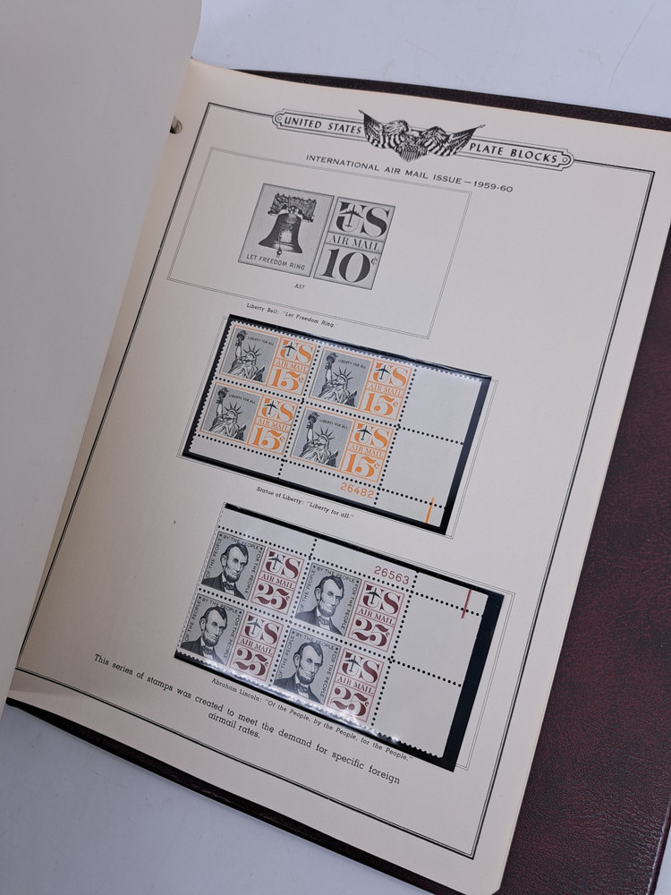 The American Plate Block Album Volume 2 1938-1968 Minkus (129 Plate Blocks)