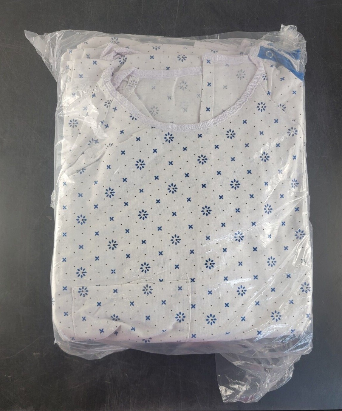 1 DZ or 5 DZ Patient Hospital IV Gown Telemetry Pocket 50” Length 68” Sweep