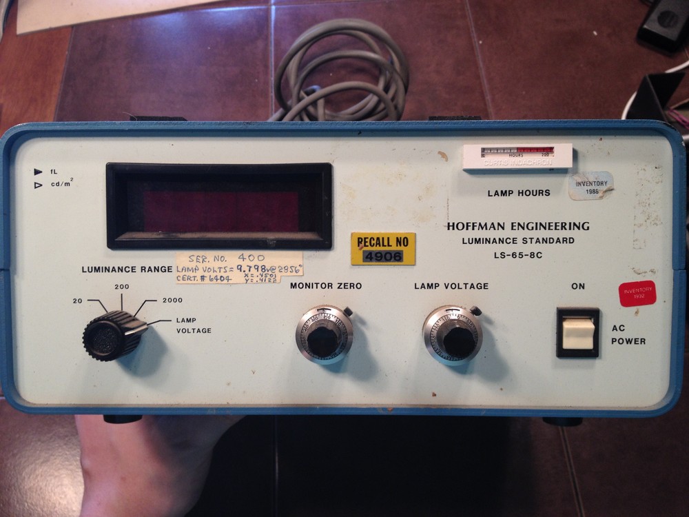 Hoffman Engineering Luminance Standard LS-65-8C