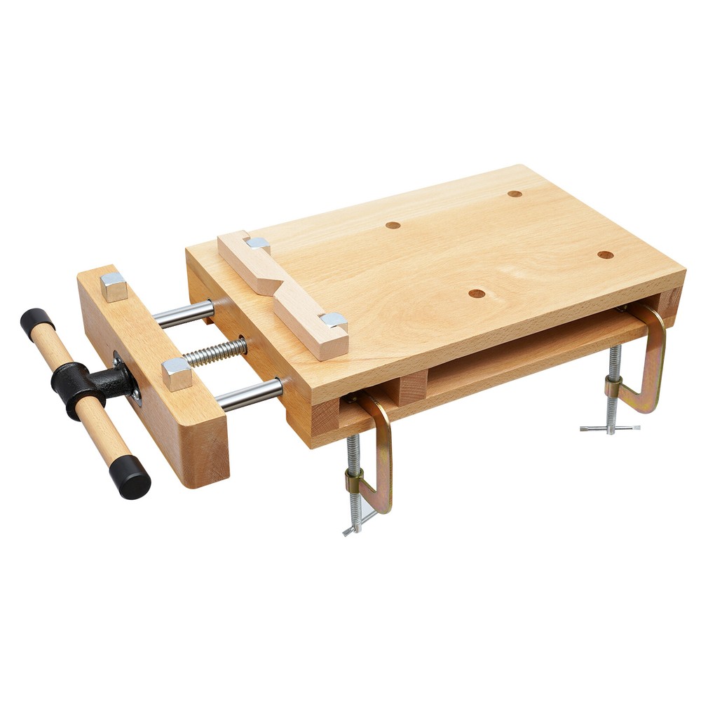 Portable Workbench Beech Wood Woodworking Vise Desktop Work Table Work Bench