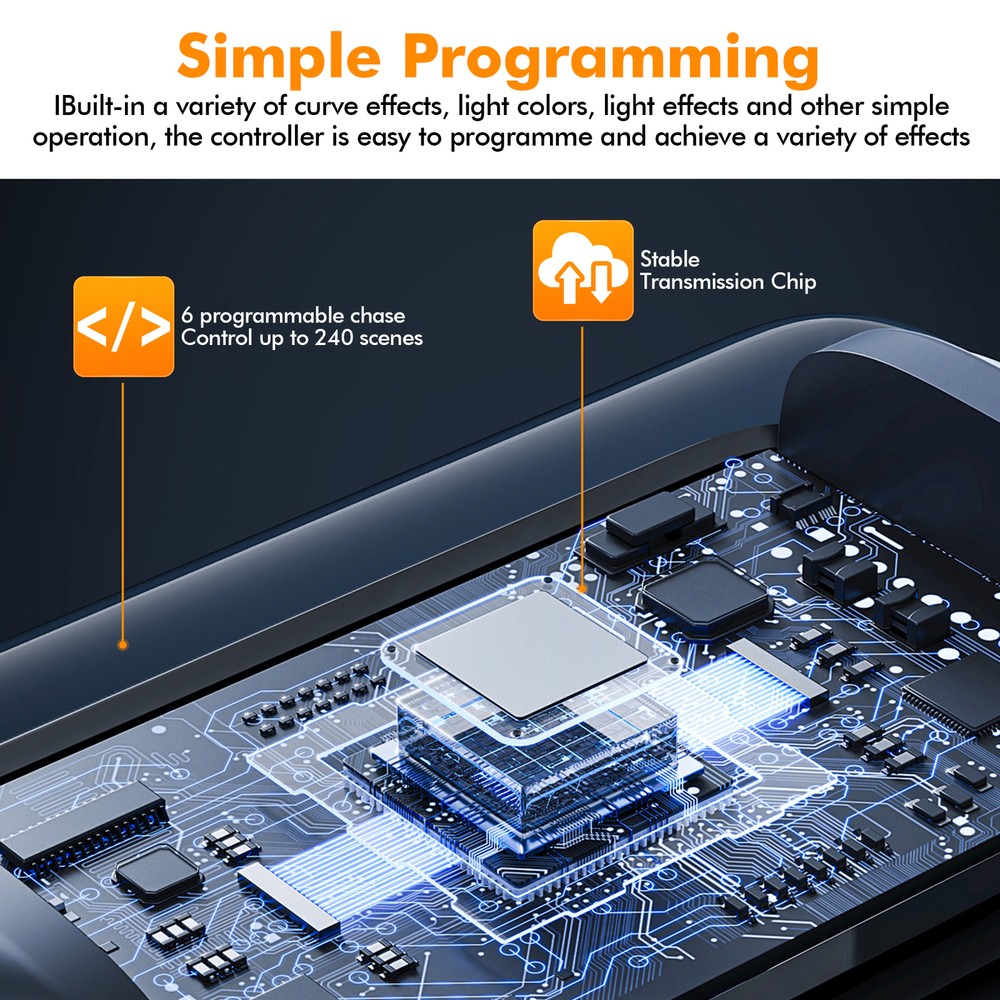 DMX 512 Controller Console 384 Channels Party DJ Laser Operator Stage Lighting