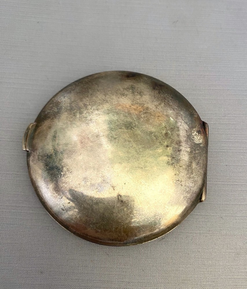 Sterling Silver .925 Compact Powder Mirror Box