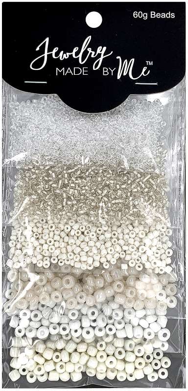 Round Beads White Clear
