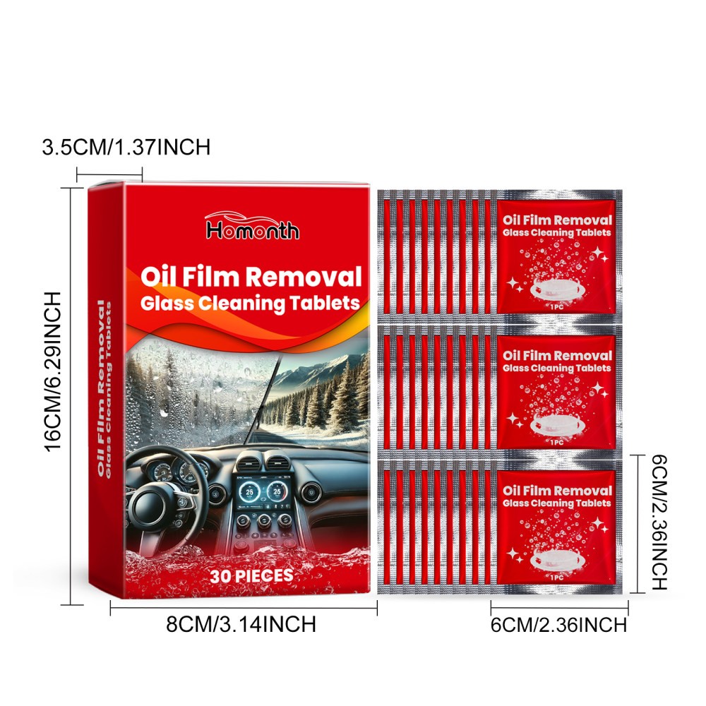 car windshield effervescent tablets car window rainproof